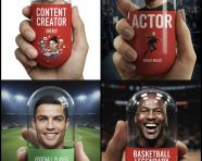 人手拿着一颗巨大的竖式药丸的特写镜头