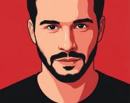 现代矢量海报肖像