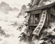 水墨画风格与写实摄影的结合