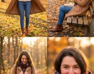 四幅时尚生活场景组成的拼贴画