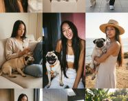 3X3女子肖像照拼贴画