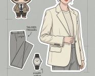 职业西装风手账