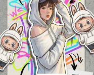 涂鸦记号笔手账