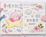 粉红色的星之卡吐泡泡