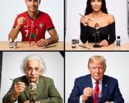 艺术家正在绘制自己的微型人偶