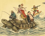 传统的工笔风格水墨画