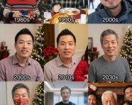 出生到80岁各个年龄段的节日照片