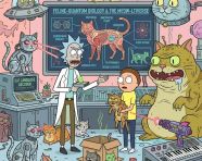 rick and morty画风卡片