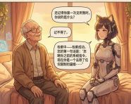 2077年背景的暖色调科幻漫画场景