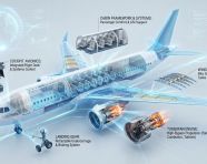 飞机立体剖面信息图