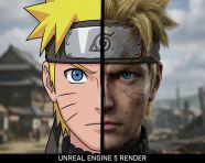 动漫与现实分割肖像