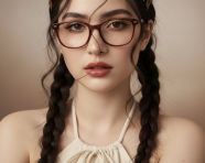 一幅超写实的高品质特写肖像