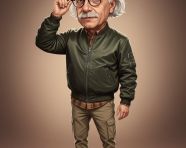 一位中年男子数字漫画