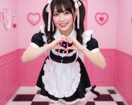 双马尾比心女生