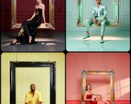 一幅奢华的高级时尚肖像