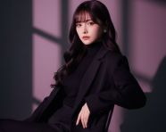 一位年轻女性的时尚电影肖像