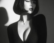 黑白风格肖像照