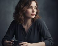 电影感的超现实主义肖像画