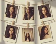 6张复古宝丽来照片