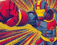 复古漫画风格卡通插画