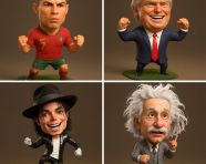 超写实3D漫画肖像