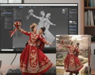 手办-ZBrush建模屏显与万代风格包装盒