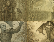 20世纪20年代亚瑟·拉克姆风格的童话插画