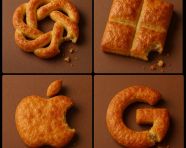 部分咬掉的糕点