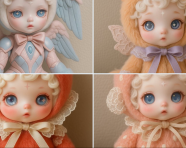 可爱的设计师玩偶