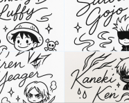 心爱的角色制作动漫风格的签名