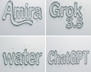 抽象液体排版文字