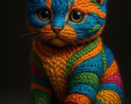 五颜六色的针织