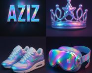 全息叠加效果彩虹渐变