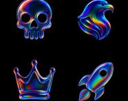 棱柱形玻璃图标