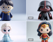 奇趣风格3D乙烯基玩具