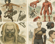 动漫机甲风格化机械设计图