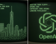 复古电脑开机画面解析为ASCII艺术