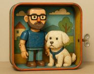 复古锡玩具立体模型风格