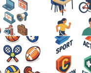 平面设计等边风格