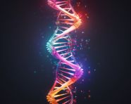 Representation of human dna chain, health and medical stock image
