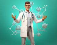 A young doctor, health and medical stock image