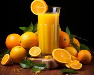 A photo of a orange juice, beverage advertisement photography inspiration
