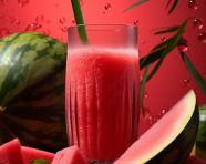 A photo of a watermelon juice, beverage advertisement photography inspiration