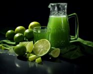A photo of a lime juice, beverage advertisement photography inspiration
