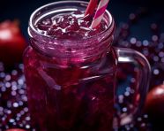 A photo of a acai juice, beverage advertisement photography inspiration