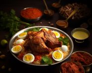 Ambur mutton biryani, biryani advertisement, biryani stock photo