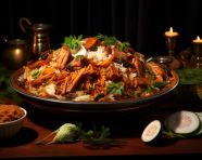 Bombay mutton biryani, biryani advertisement, biryani stock photo
