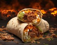 A photo of a shawarma, fast food advertisement stock images