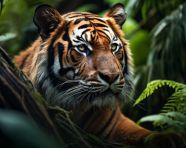 Amazing bengal tiger, animal in nature photography