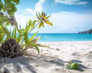 Tropical beach with white sand, beaches stock images for travel websites